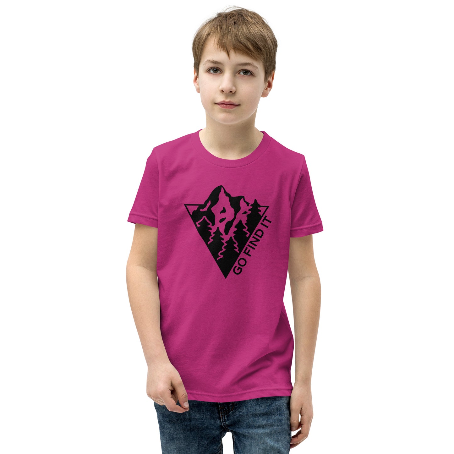 Youth Go Find It Mountain Tee