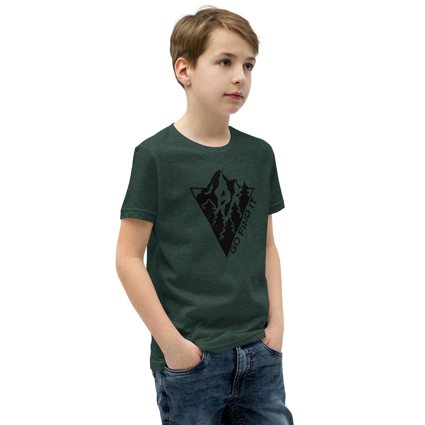 Youth Go Find It Mountain Tee