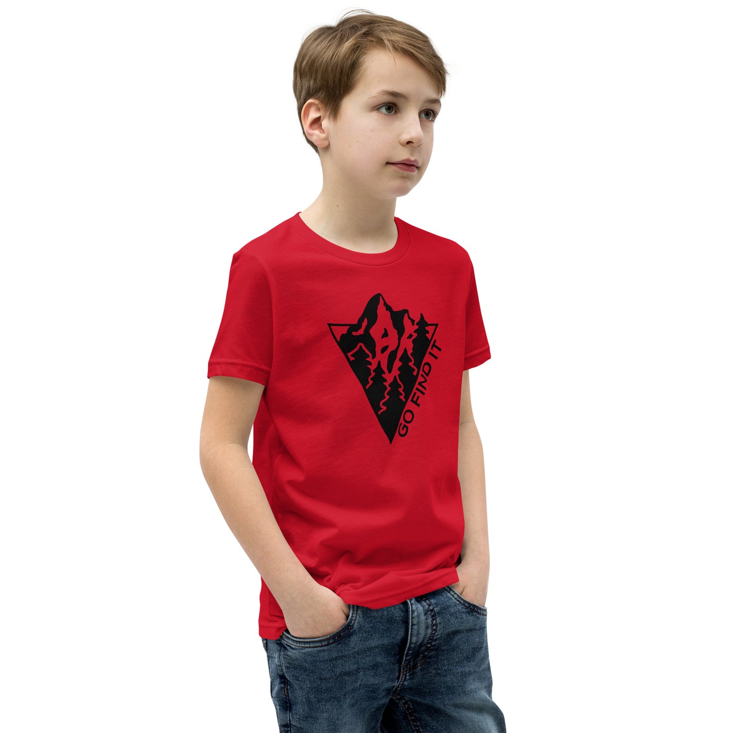Youth Go Find It Mountain Tee
